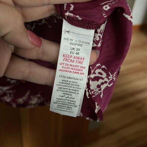 Maroon Summer Dress   - Picture 4 of 6